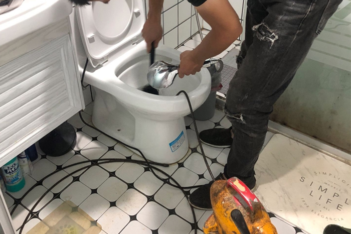 金山屯疏通下水道