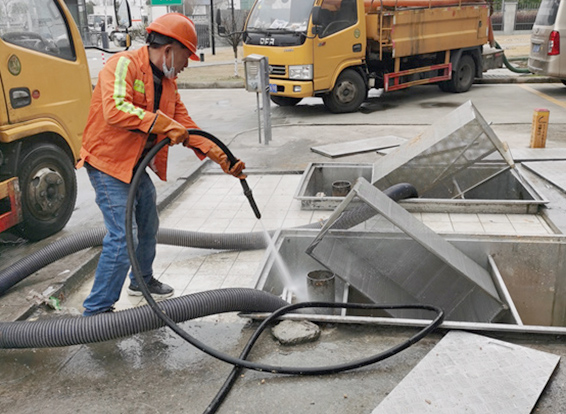 金山屯隔油池清理